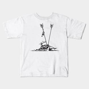 Dead Bird and Arrows Kids T-Shirt